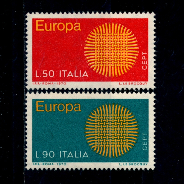 ITALY(Ż)-#1013~4(2)-EUROPA()-1970.5.4