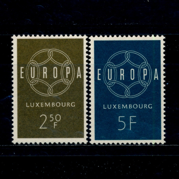 LUXEMBOURG(θũ)-#354~5(2)-EUROPA()-1959.9.19