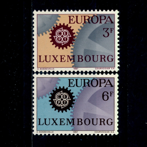 LUXEMBOURG(θũ)-#449~50(2)-EUROPA()-1967.5.2