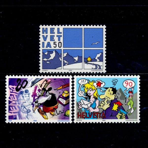 SWITZERLAND()-#917~9(3)-COMIC STRIPS( ȭ)-1992.5.22