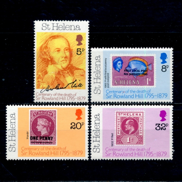 ST.HELENA(Ʈ ﷹ)-#328~31(4)-SIR ROWLAND HILL(ѷ )-1979.8.20