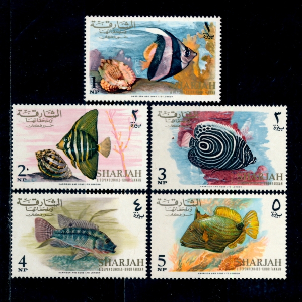 SHARJAH & DEPENDENCIES()-#AP6(5)-FISH()-1970