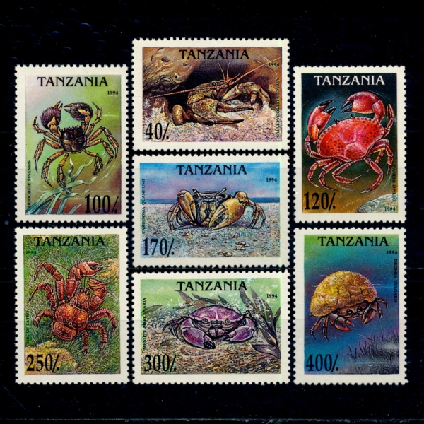 TANZANIA(źڴϾ)-#1295~301(7)-CRABS()-1994.11.30