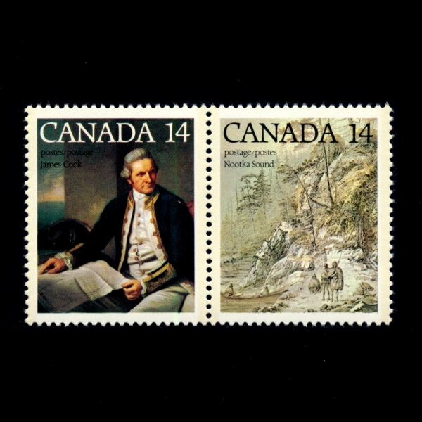 CANADA(ĳ)-#763~4(2)-CAPT. JAMES COOK(ӽ )-1978.4.26