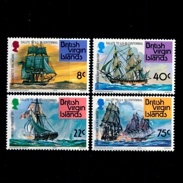 VIRGIN ISLANDS( Ϸ)-#309~12(4)-AMERICAN BICENTENNIAL(̱ ̼״Ͼ)-1976.5.29