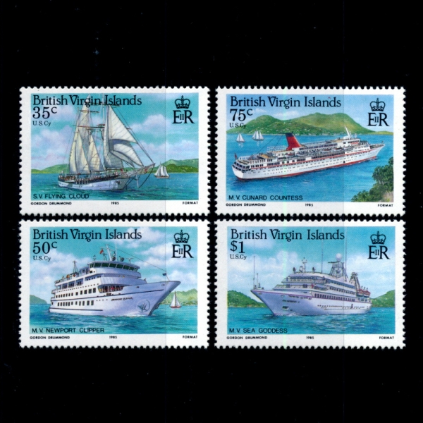 VIRGIN ISLANDS( Ϸ)-#524~7(6)-CRUISE SHIPS()-1986.1.27