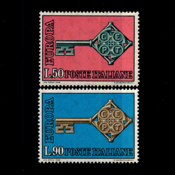 ITALY(Ż)-#979~80(2)-EUROPA()-1968.4.29