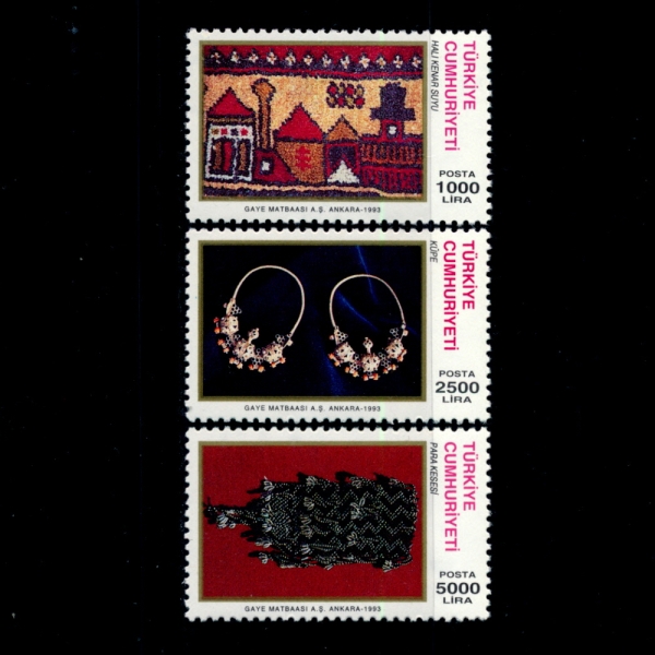 TURKEY(Ű)-#2585~7(3)-HANDICRAFTS(ǰ)-1993.10.21