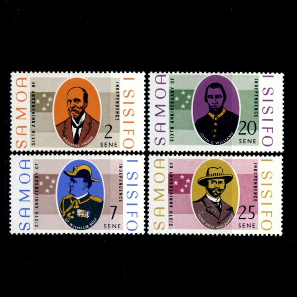 SAMOA()-#279~82(4)-SIXTH ANNIV. OF INDEPENDENCE( 6ֳ)-1968.1.1