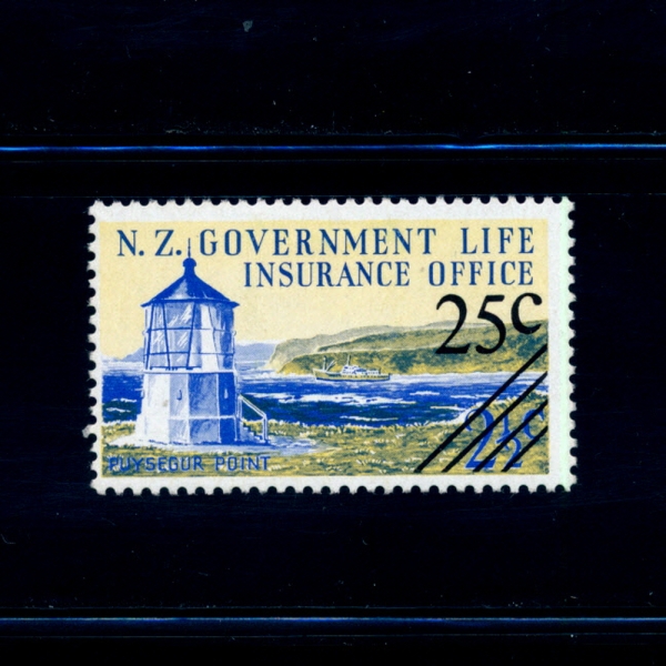 NEW ZEALAND()-#OY50-25c ON 2 1/2c-PUYSEGUR POINT(Ƕ Ʈ)-1978.3.8
