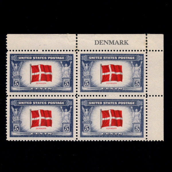 UNITED STATES(̱)-4 -#920-5C-FLAG OF DENMARK(ũ )-1943