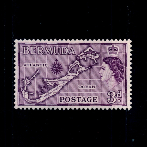 BERMUDA(버뮤다)-#149-3p-MAP(지도)-1957년