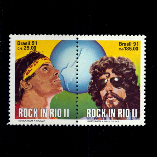 BRAZIL(브라질)-#2298~9(2종)-ROCK IN RIO II(리오의 바위)-1991.1.9일