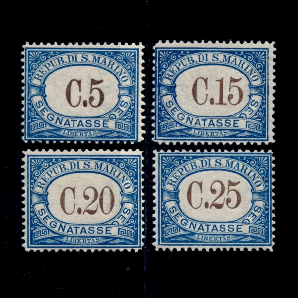 SAN MARINO(긶)-#J19~22(4)-NUMBER()-1925~39