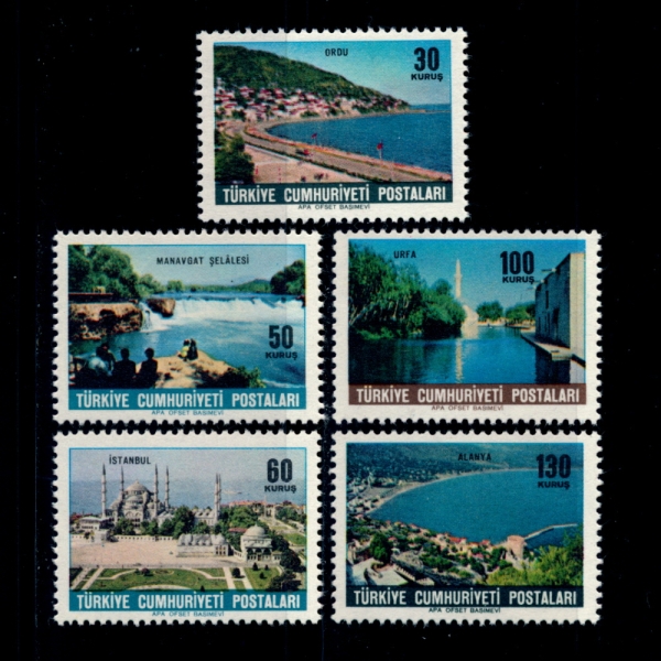 TURKEY(Ű)-#1639~43(5)-SCENES()-1965.4.5