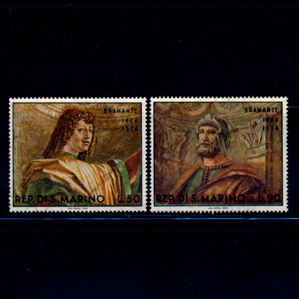 SAN MARINO(긶)-#699~700(2)-YOUNG SOLDIER AND OLD SOLDIER, BY BRAMANTE( ,ȭ)-1969.4.28