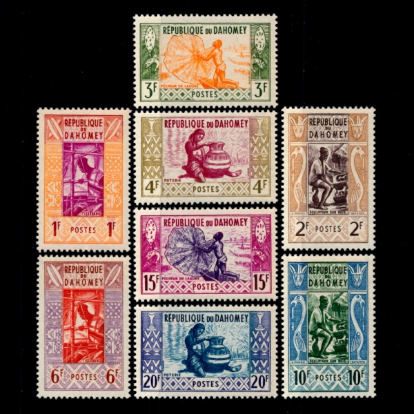 DAHOMEY(ȣ)-#141~8(8)-CULTURAL COSTUMS(ȭ )-1961.2.17