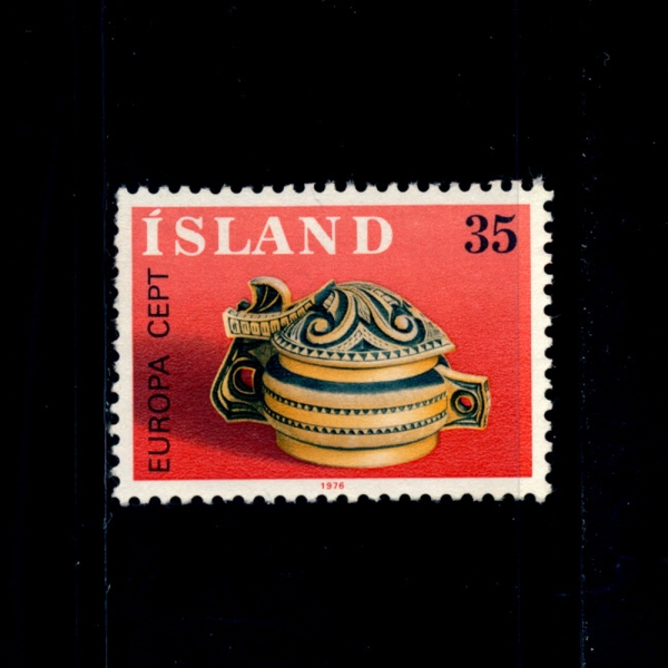 ICELAND(̽)-#490-35k-WOODEN BAWL(  ׸)-1976.5.3