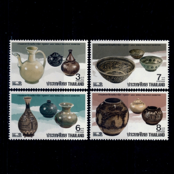 THAILAND(±)-#1517~20(4)-POTTERY(ڱ)-1993.1.9