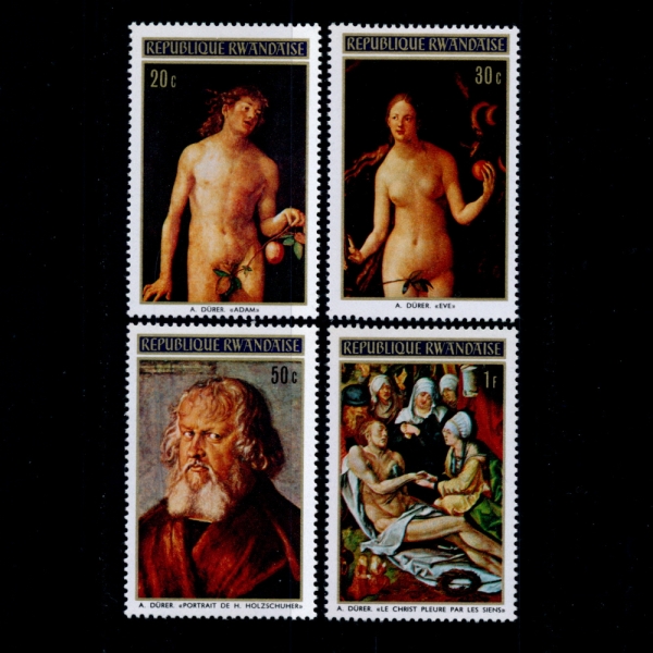 RWANDA(ϴ)-#A69(4)-PAINTINGS BY ALBRECHT DURER(˺극Ʈ ڷ,ȭ)-1971.12.31