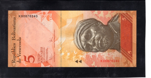 VENEZUELA-׼ȭ-NEGRO PRIMERO( ޷)-5 BOLIVARES-2009