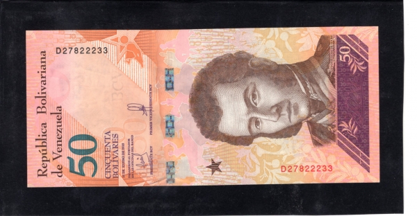 VENEZUELA-׼ȭ-ANTONIO JOSE DE SUCRE(Ͽ ȣ  ũ)-50 BOLIVARES-2018