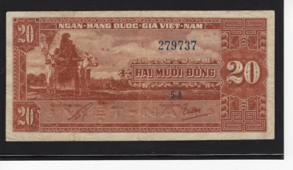 SOUTH VIET NAM- Ʈ-P6-20 DONG-1962