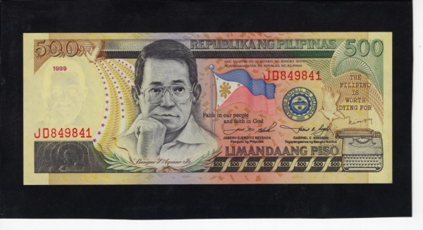 PHILIPPINES-ʸ-P185b-AQUINO(ڶ Ű)-500 PESOS-1999