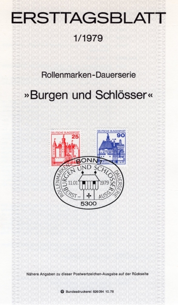 GERMANY()-#1233,1239-GEMEN AND VISCHERENBURG(Ը, Ͽ)- ߽øī(MAXIMUMCARD)-1979.1.11