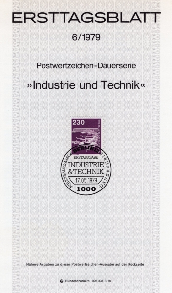 GERMAN OCCUPATION STAMPS()-#9N375-230pf-FRANKFURT AIRPORT(ũǪƮ )- ߽øī(MAXIMUMCARD)-1979.5.17