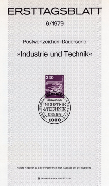 GERMAN OCCUPATION STAMPS()-#9N375-230pf-FRANKFURT AIRPORT(ũǪƮ )- ߽øī(MAXIMUMCARD)-1979.5.17