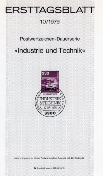 GERMAN OCCUPATION STAMPS()-#9N375-230pf-FRANKFURT AIRPORT(ũǪƮ )- ߽øī(MAXIMUMCARD)-1979.5.7