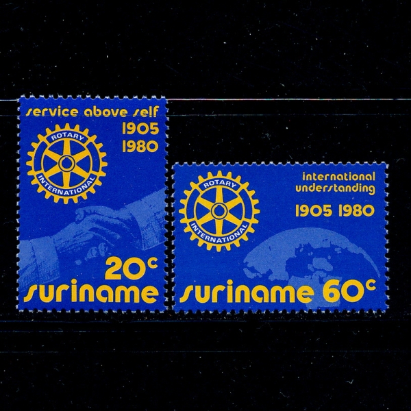 SURINAM()-#547~8(2)-ROTARY INTL. 75TH ANNIV.(Ÿ 75ֳ)-1980.2.23