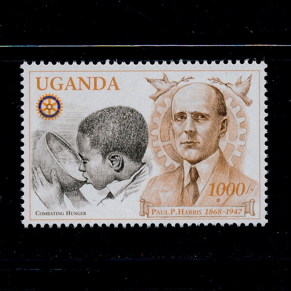 UGANDA(찣)-#1494-1000sh-PAUL HARRIS AND ROTARY EMBLEM( ۽ ظ, Ÿ)-1997.6.2