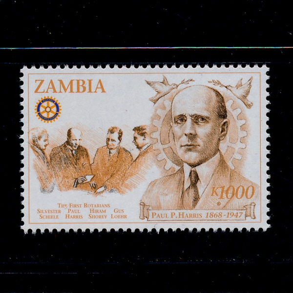 ZAMBIA()-#686-1000k-PAUL HARRIS AND ROTARY EMBLEM( ۽ ظ, Ÿ)-1997.8.27