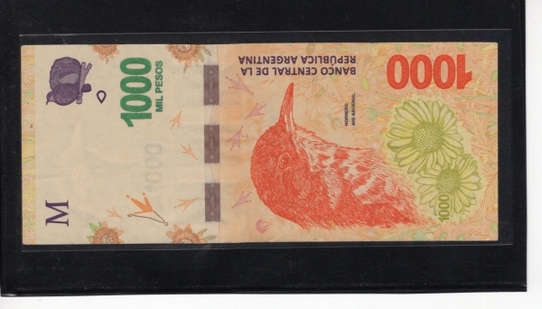 ARGENTINA-ƸƼ-P366-1,000 PESOS-2016