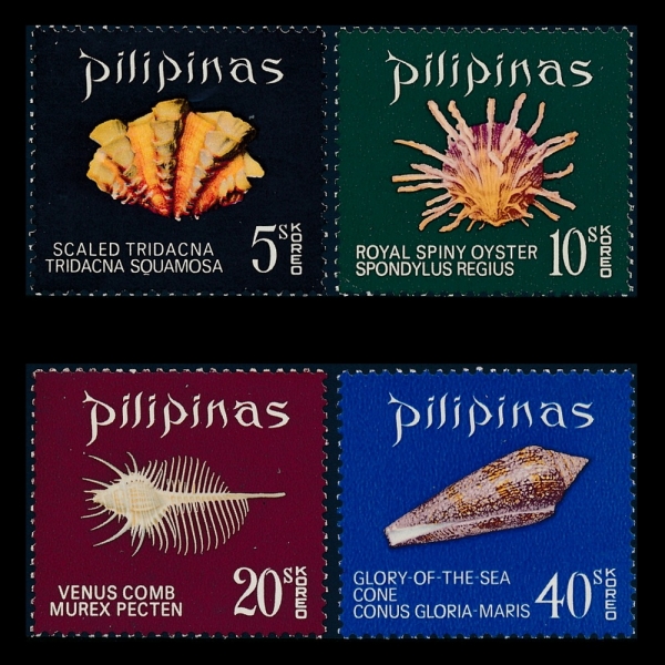 PHILIPPINES(ʸ)-#1065~8(4)-SEASHELLS(ٴ )-1970.10.19