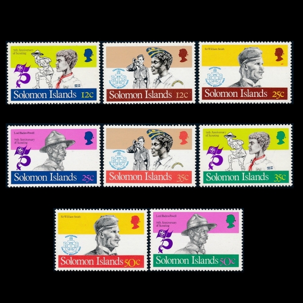 SOLOMON ISLANDS(ַθ)-#481~8(8)-SCOUTING YEAR(īƮ )-1982.11.30