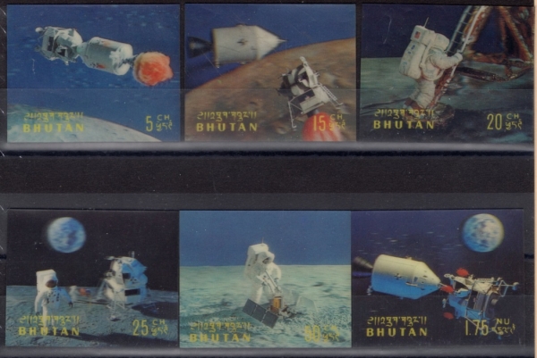 BHUTAN(ź)-#A15a(6)-CONQUEST OF SPACE( )-1969