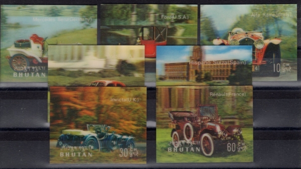 BHUTAN(ź)-#A15h(7)-ANTIQUE AUTOMOBILES(Ŭ ڵ)-1971