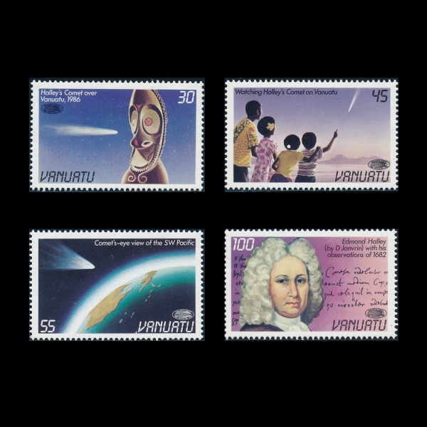 VANUATU(ٴ)-#422~5(4)-HALLEY\
