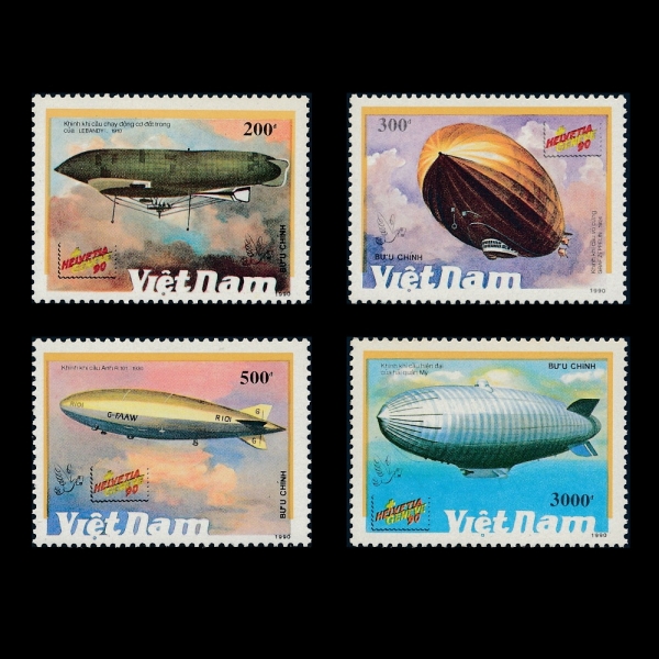 VIET NAM, DEMOCRATIC REPUBLIC(Ʈ  ȭ)-#2171~7(7)-AIRSHIPS(༱)-1990.9.10