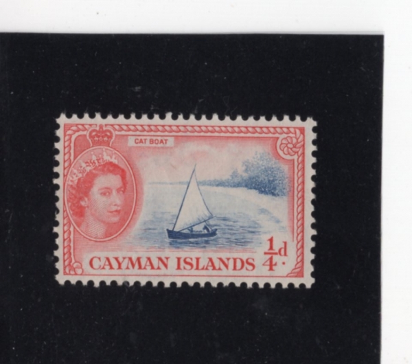 CAYMAN ISLANDS(̸ )-#123-1/4c-CAIBOAT(ĹƮ)-1950.10.2