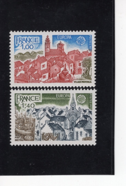 FRANCE()-#1534~5(2)-VILLAGE IN PROVENCE AND BRITTANY PORT(ι潺 , )-1977.4.23