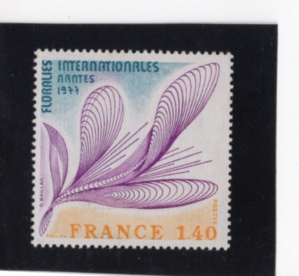 FRANCE()-#1537-1.40fr-INTL. FLOWER SHOW, NANTES(÷ζ  ö )-1977.5.7