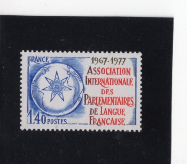 FRANCE()-#1554-1.40fr-FRENCH-SPEAKING PARLIAMENTARY ASSOCIATION(  ⱸ)-1977.7.8