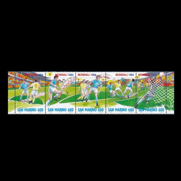 SAN MARINO(긶)-#1307a~e(5)-1994 WORLD CUP SOCCER CHAMPIONSHIPS, US(1994 FIFA , ̱)-1994.5.23