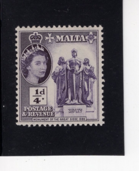 MALTA(Ÿ)-#246-1/2p-MONUMENT OF THE GREAT SIEGE, 1565(߷Ÿ  )-1956