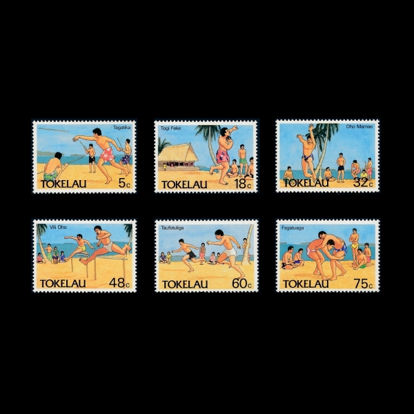 TOKELAU(̶)-#144~9(6)-OLYMPIC SPORTS(ø )-1987.12.2