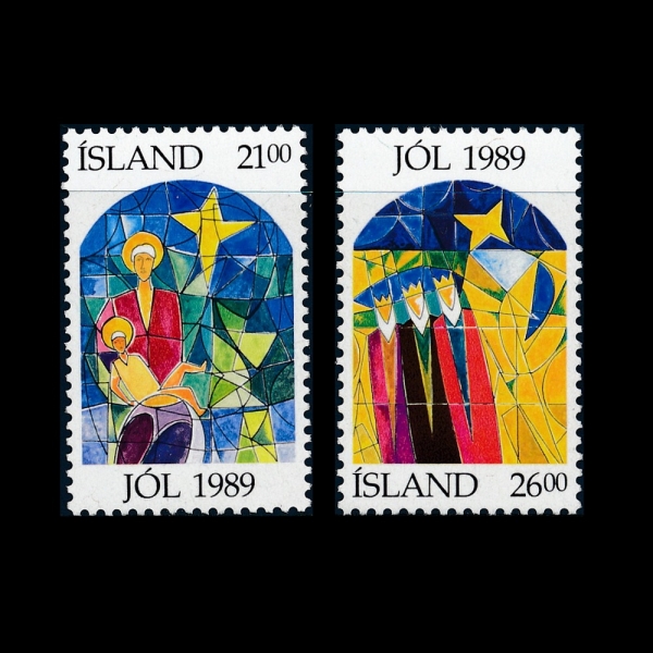 ICELAND(̽)-#684~5(2)-CHRISTMAS(ũ)-1989.11.9